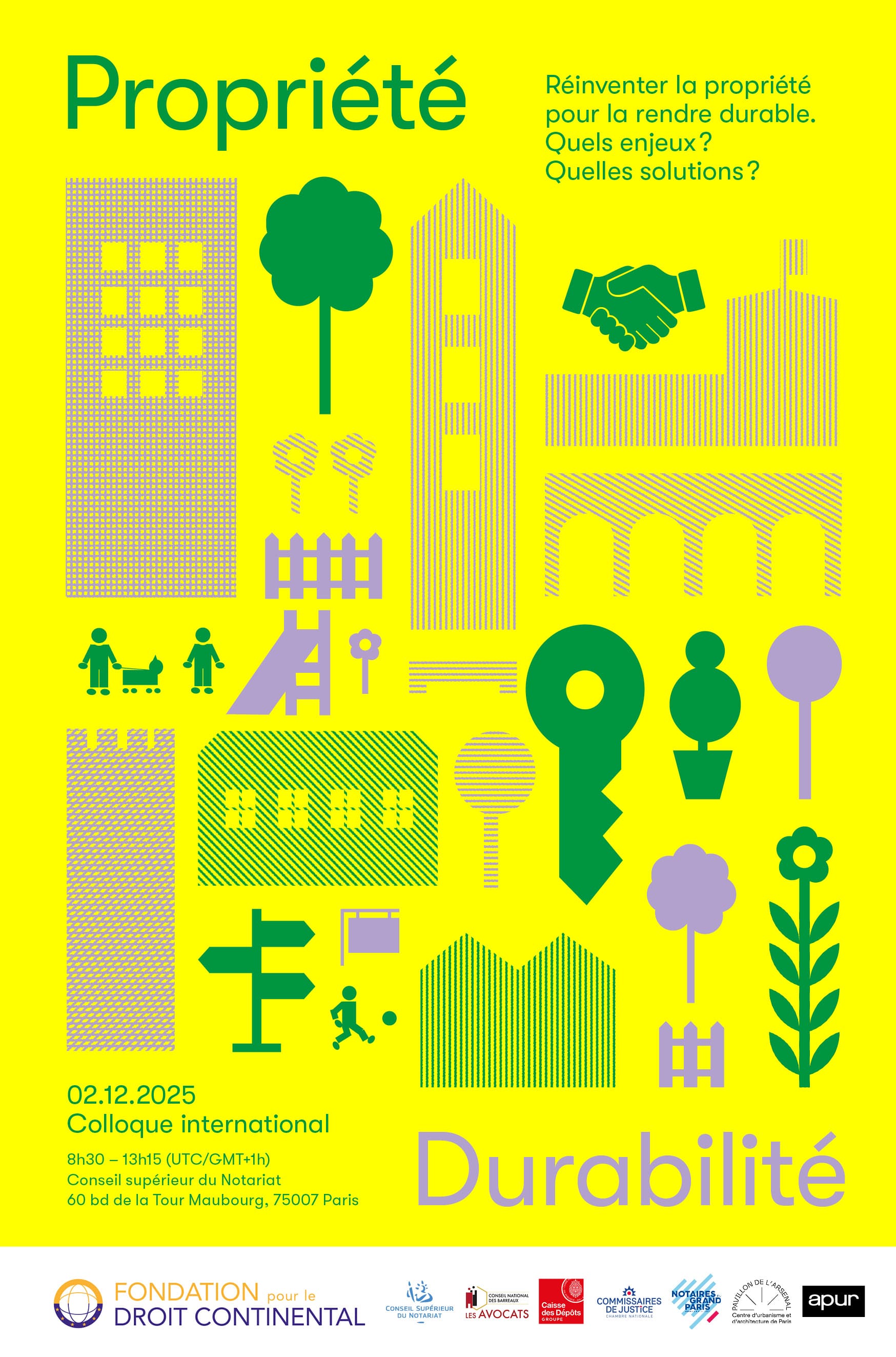 Affiche Colloque Réinventer la propriété.